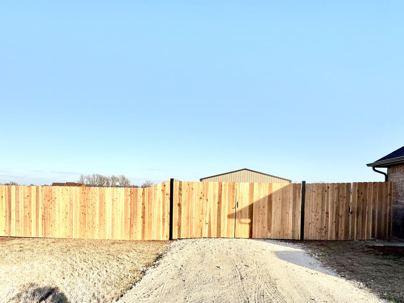 Cedar privacy fence by SWY Fencing